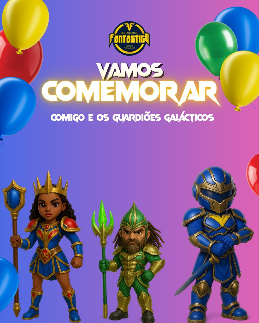 Convite Guardiões Fantástico